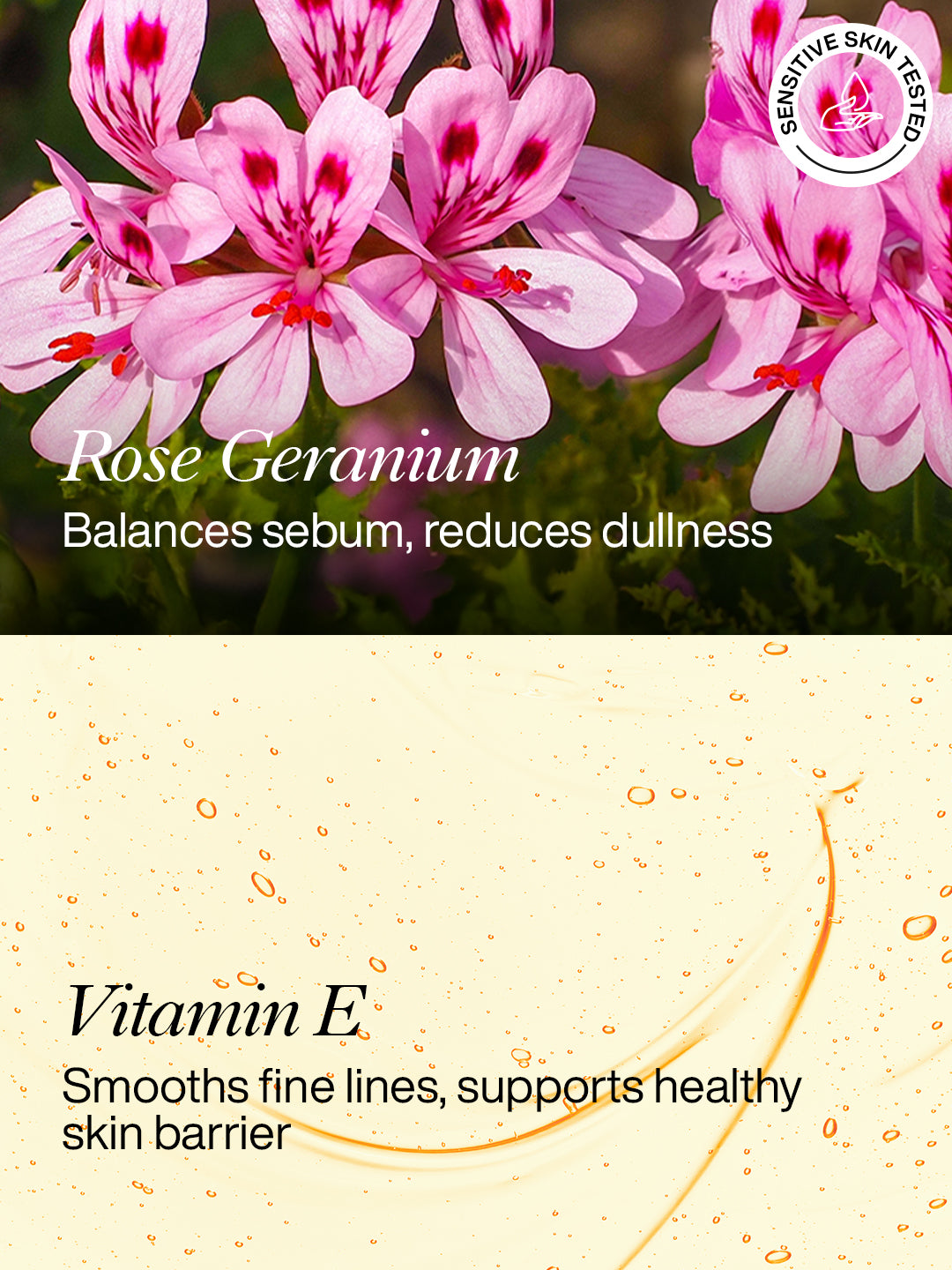 Hydra-Balance Face Wash – With Vitamin E & Rose Geranium