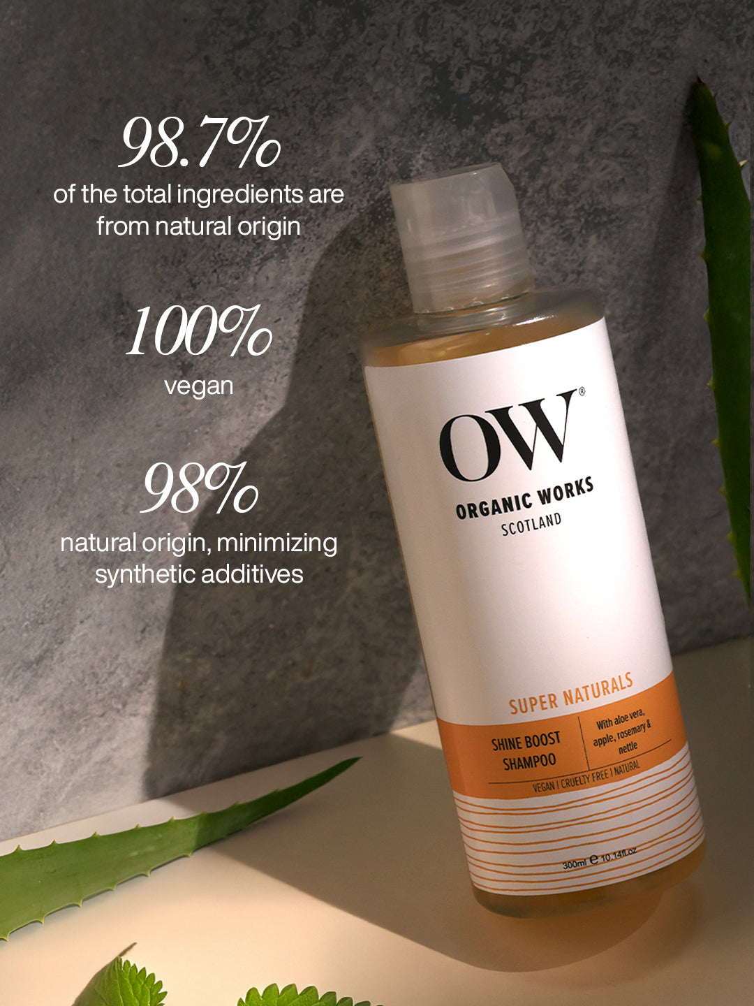 Shine & Strength Hair Shampoo - With Hydrating Amino Acids & Nettle