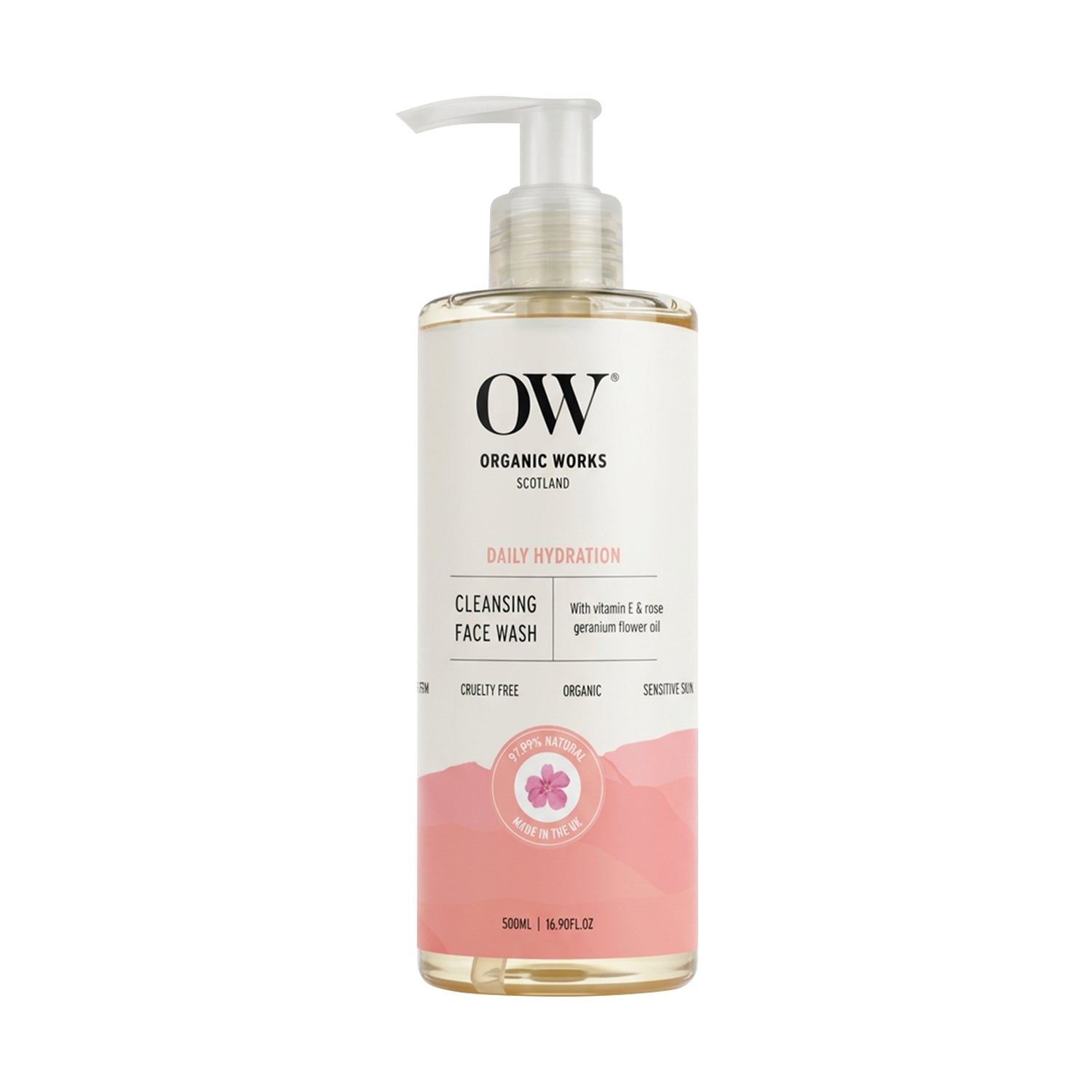 Hydra-Balance Face Wash – With Vitamin E & Rose Geranium - 500ml