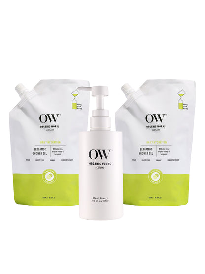 Revive & Radiance Shower Gel 500ml (Pack of 2) + Refill bottle for life