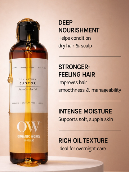 Organic Works Pure Cold Pressed Castor Oil