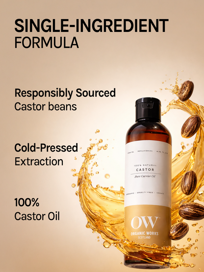 Organic Works Pure Cold Pressed Castor Oil