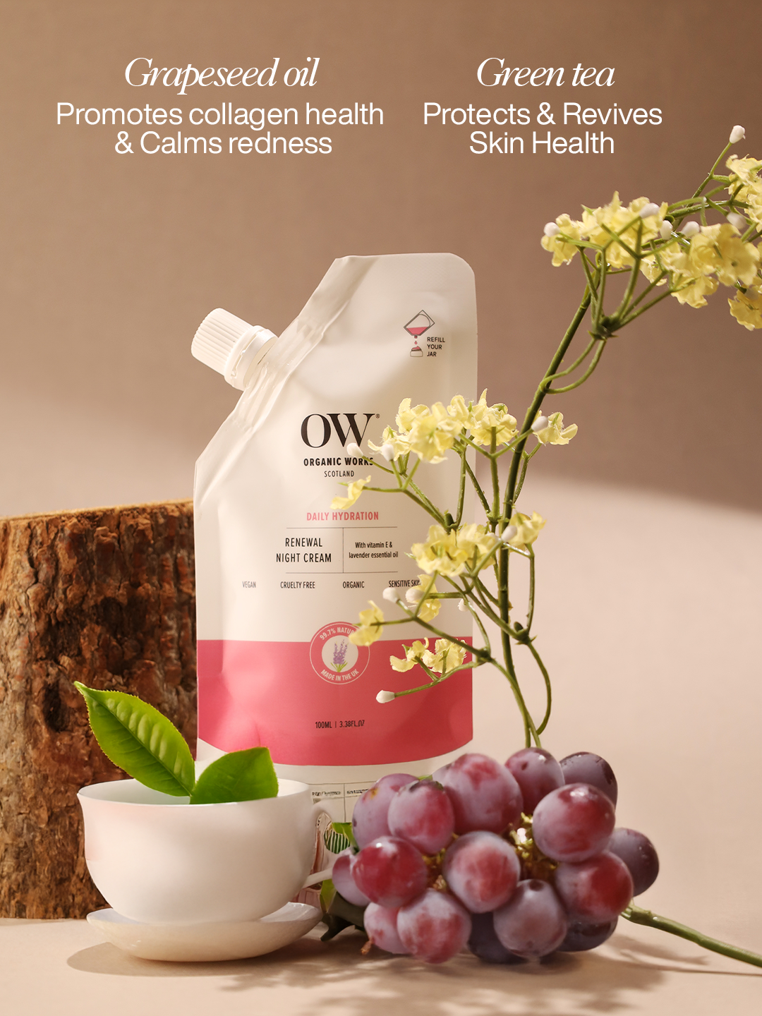 Vitamin E + Grape Seed Night Repair Cream Starter Pack