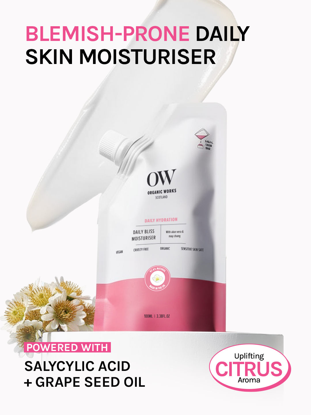 Daily Bliss Salicylic Acid + Grape Seed Skin Balancing Moisturiser - 100ml