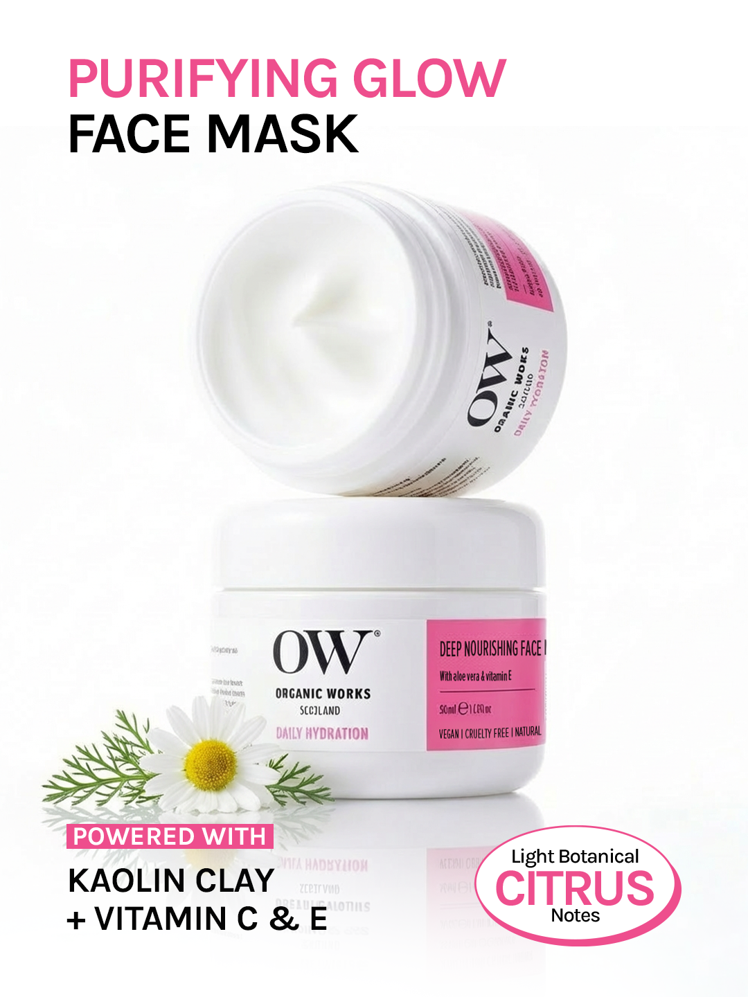 Deep Detox Face Mask – Kaolin, Vitamins C,E & Ginkgo