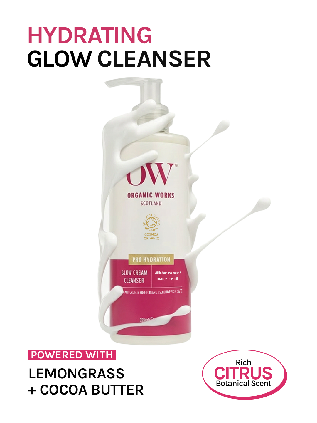 Revitalising Luxury Hydrating Cream Cleanser – With Lemongrass & Cacao Butter