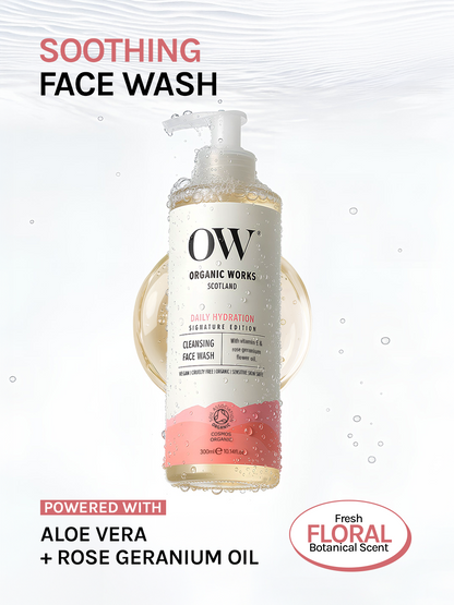 Hydra-Balance Face Wash – With Vitamin E & Rose Geranium