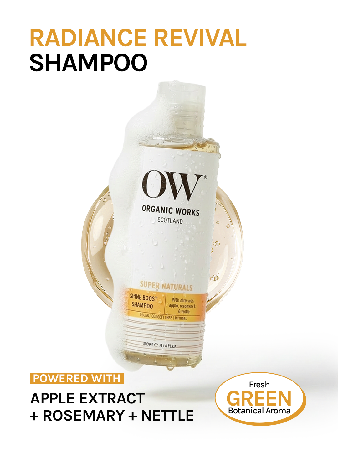 Shine & Strength Hair Shampoo - With Hydrating Amino Acids & Nettle