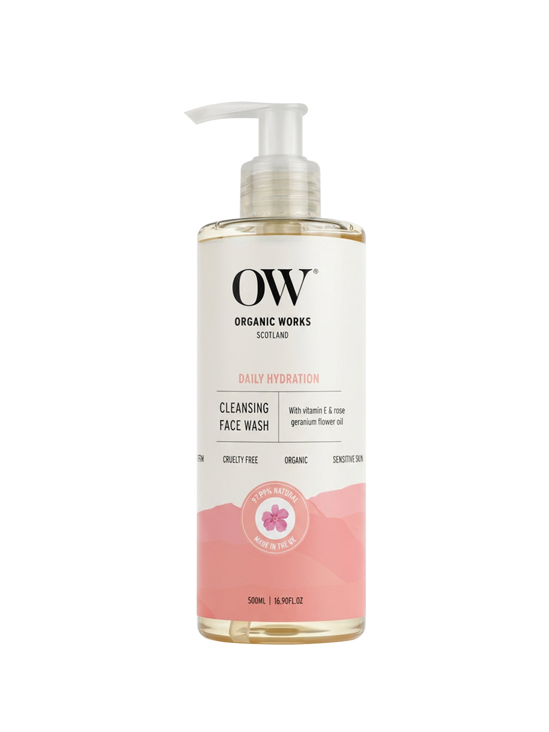 Hydra-Balance Face Wash – With Vitamin E & Rose Geranium - 500ml
