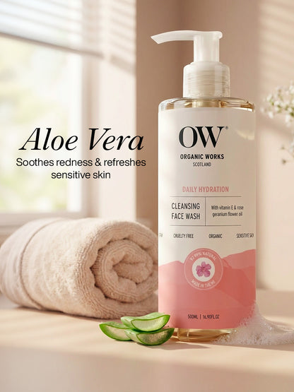 Hydra-Balance Face Wash – With Vitamin E & Rose Geranium - 500ml