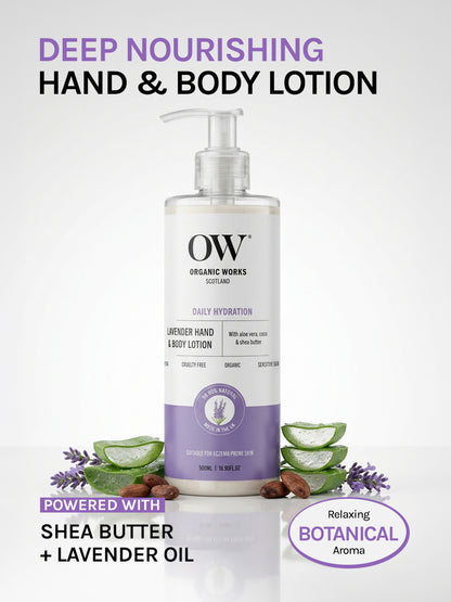 Shea Butter & Lavender Hydrate, Repair Hand & Body Lotion - 500ml