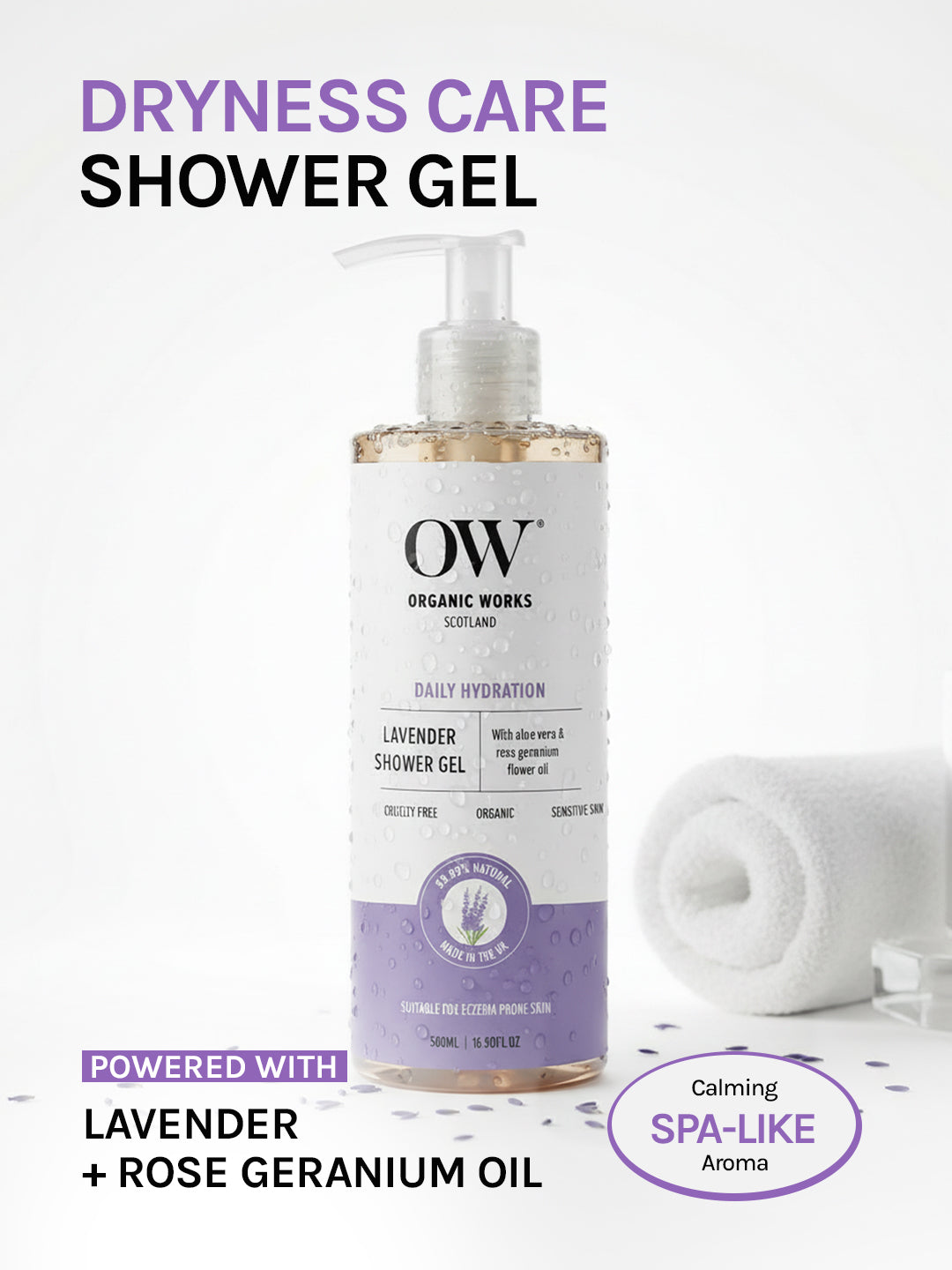 Lavender Relax & Replenish Shower Gel - 500ml