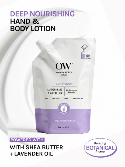 Shea Butter & Lavender Hydrate, Repair Hand & Body Lotion - 500ml