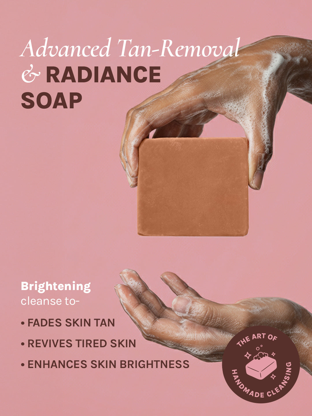 Organic Works Natural Reviving Coffee & Cocoa Soap for Dull Skin (Pack of 3)