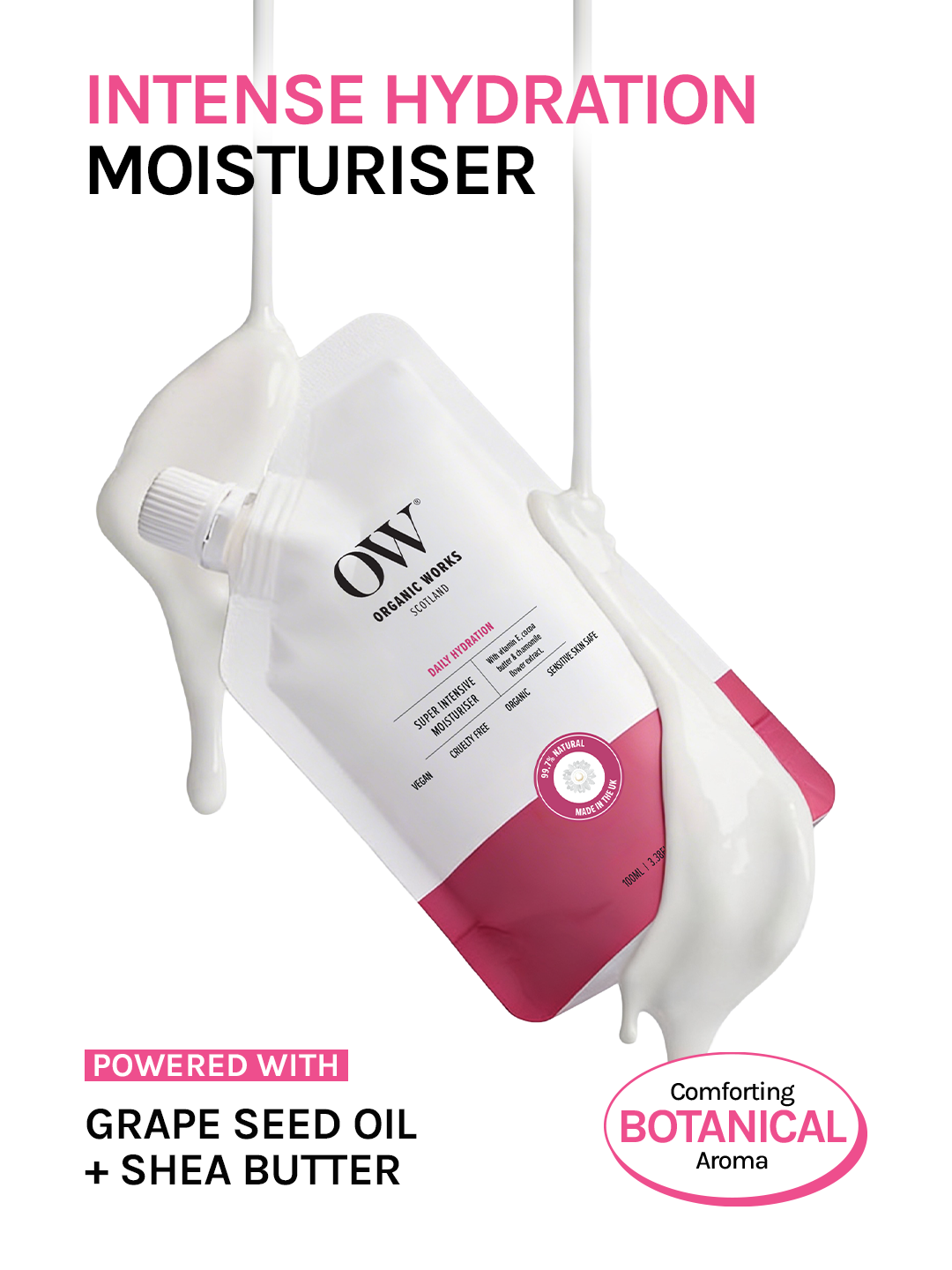 Super Intensive Moisturiser 24hr nourishment with Grape Seed & Shea Butter - 100ml